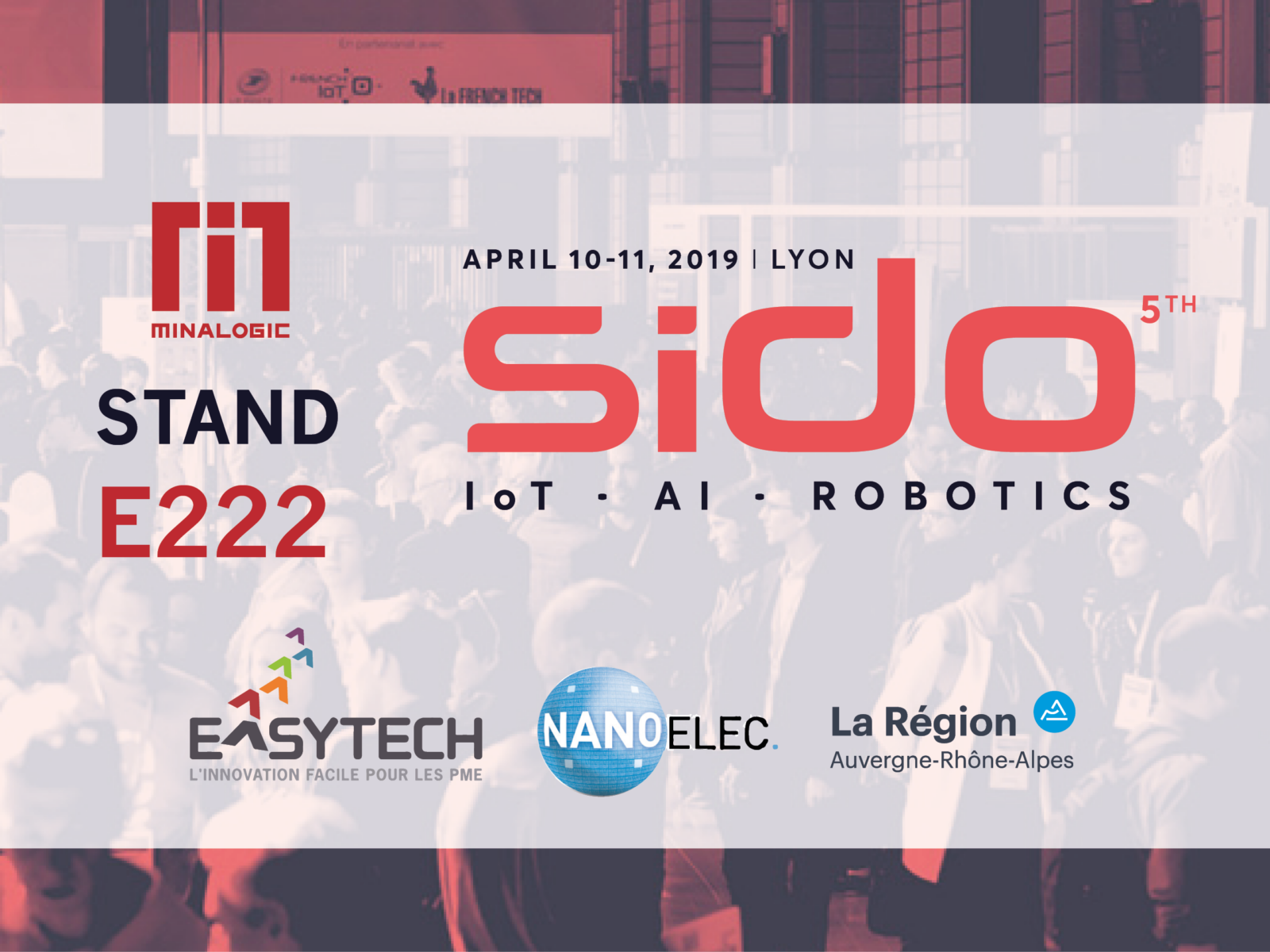 SIdO 2019 : venez rencontrer Minalogic, l'équipe Easytech et nos 16 adhérents exposants