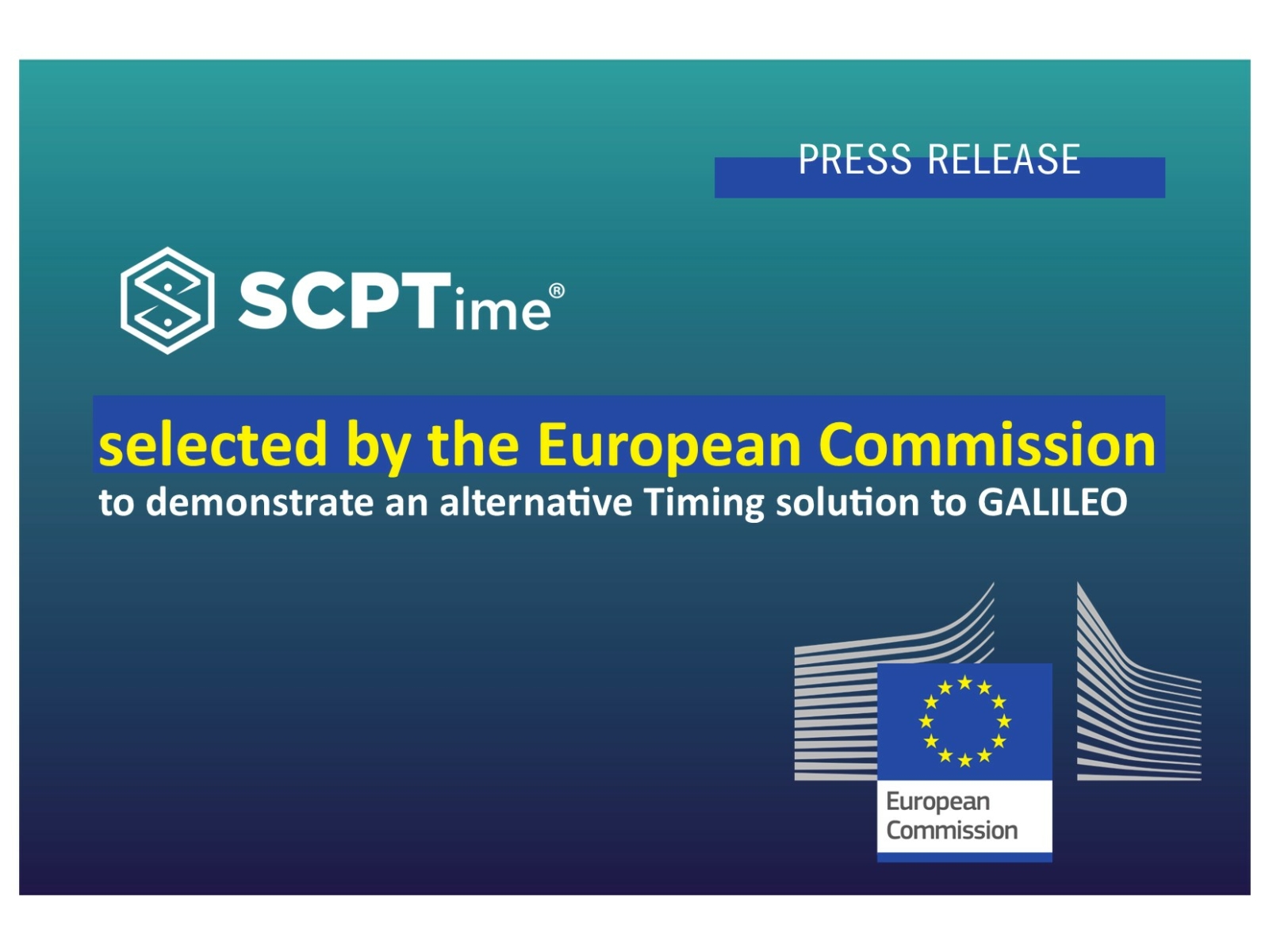 SCPTime selected by the European Commission