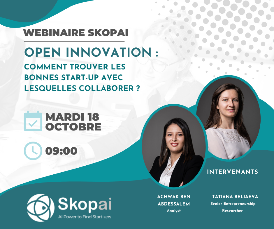 Replay du webinaire Skopai "Open innovation - Comment trouver les bonnes start-up avec lesquelles collaborer ?"