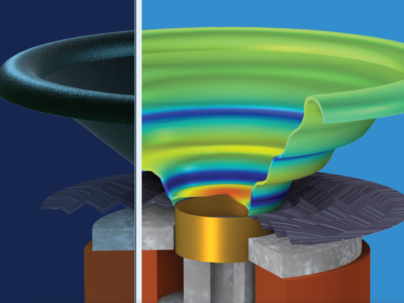 COMSOL : Améliorer le développement des produits acoustiques à l&rsquo;aide de la simulation multiphysique