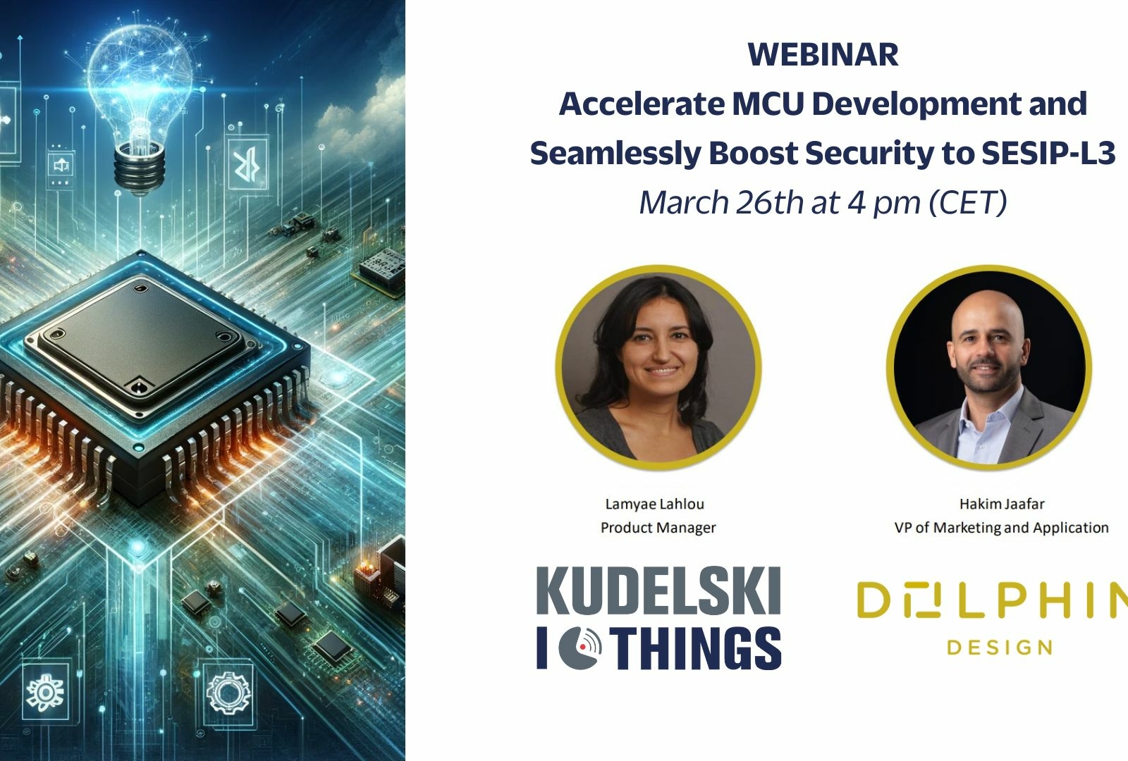 Register to the webinar led by Dolphin Design and Kudelski IoT