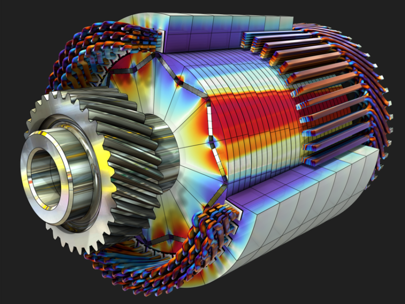 Concevoir des moteurs électriques performants avec COMSOL Multiphysics®