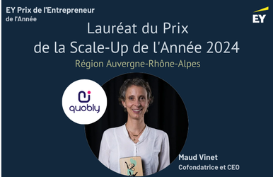 EY Prix de l'Entrepreneur de l'Année récompense l'adhérent Quobly