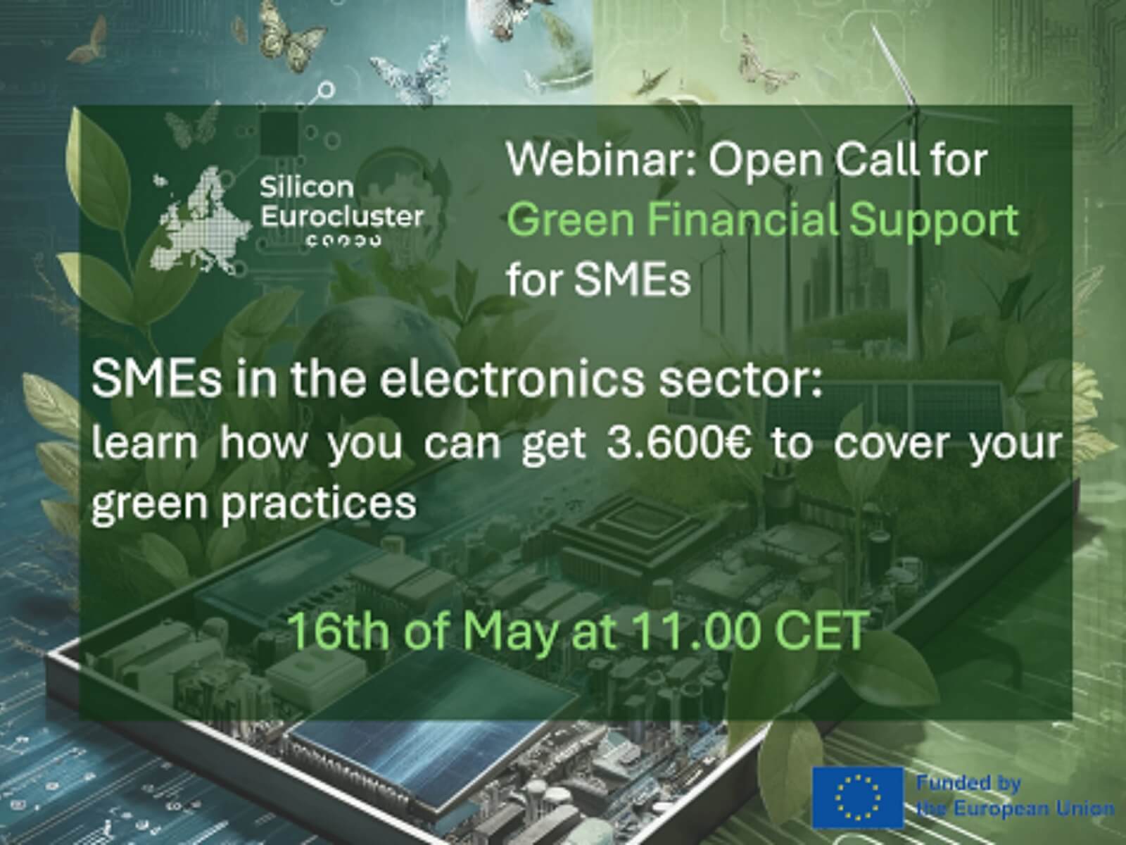 Open Call for Green Financial Support for SMEs - Webinaire Silicon Eurocluster